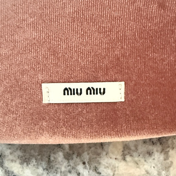 Miu Miu Rose-Tinted Sunglasses with Velvet Case